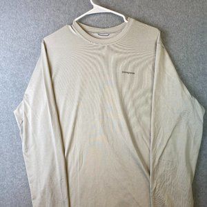 Patagonia Large Polyester Blend Long Sleeve Men's Base Layer - Grey
